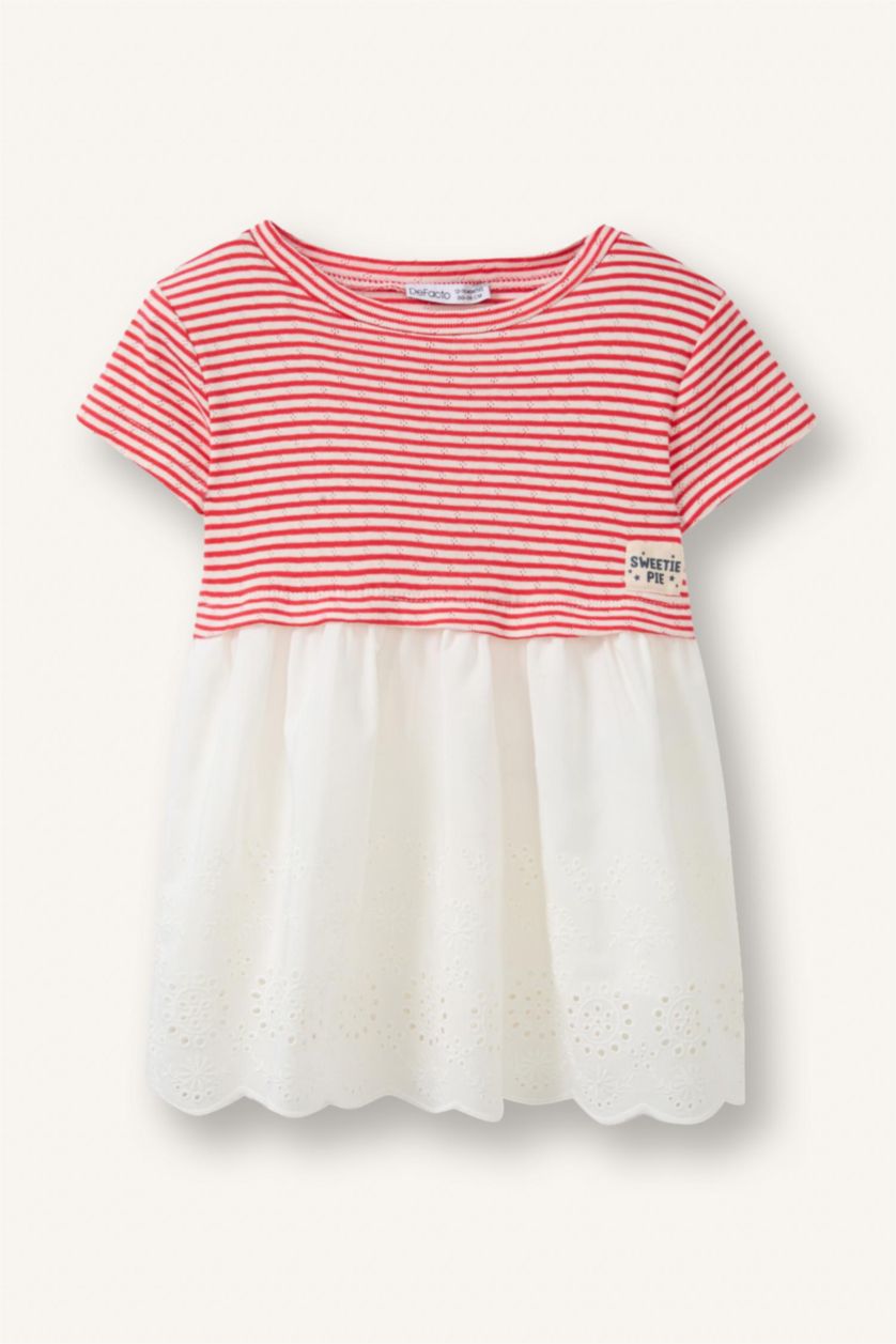 Baby Girl Red Baby Girl Striped Dress