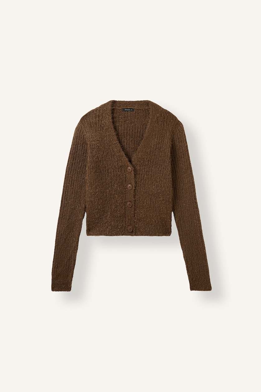 Әйелдерге Қоңыр Regular Fit кардиган