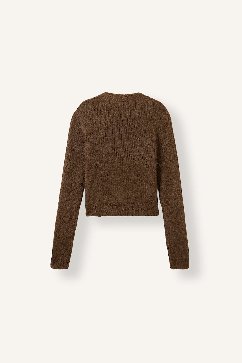 Әйелдерге Қоңыр Regular Fit кардиган