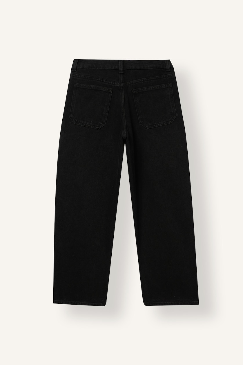 DJEM & ADOLESHENTË Black Boy Barrel Fit Comfortable Wide Cut Jeans