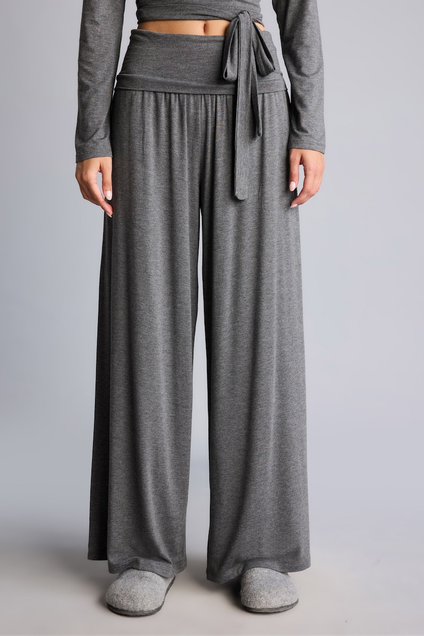 Women Grey Melange Regular Fit Fall in Love