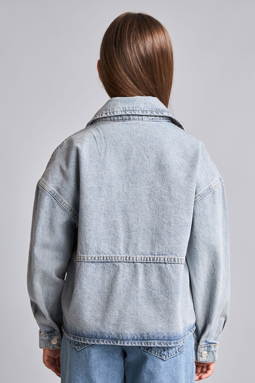 Young Girls - Teen Girls Light Green Denim Jacket