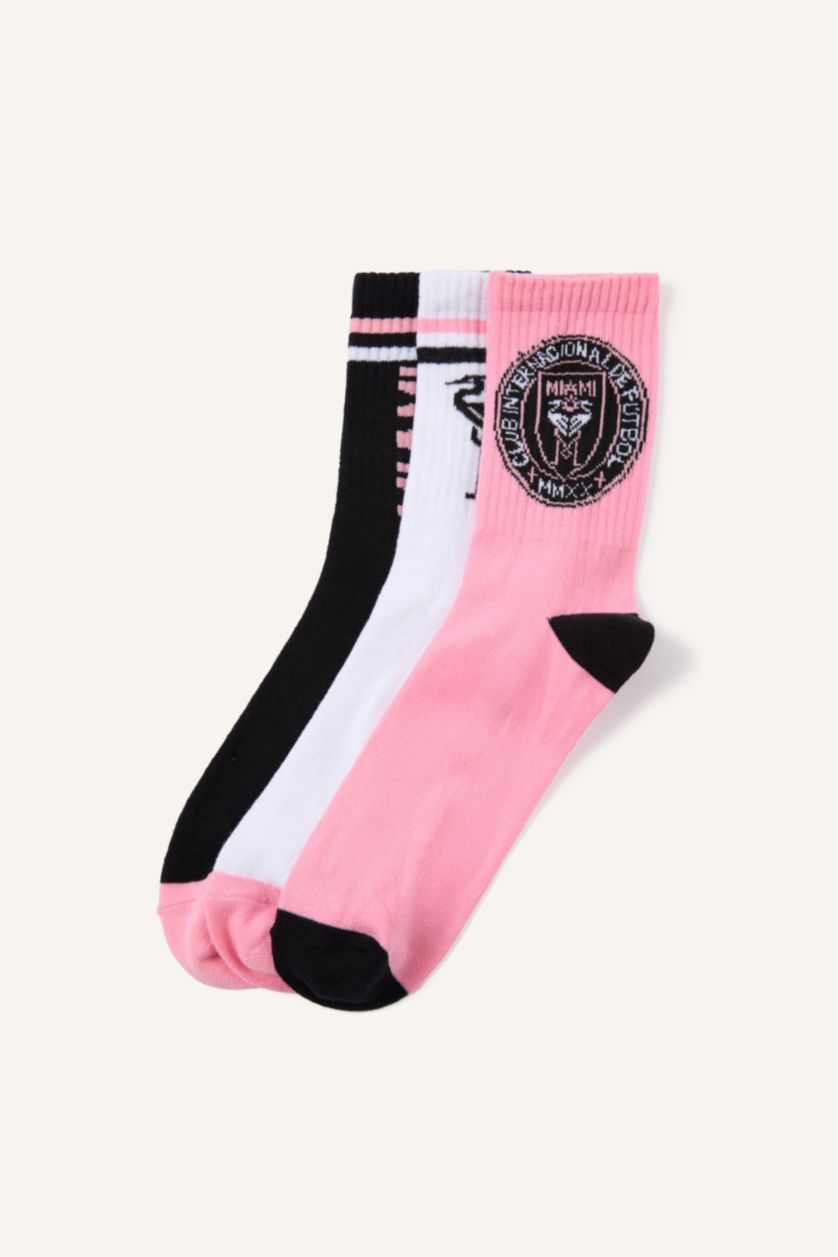 Kadın Karma 3'lü Pamuklu Uzun Çorap