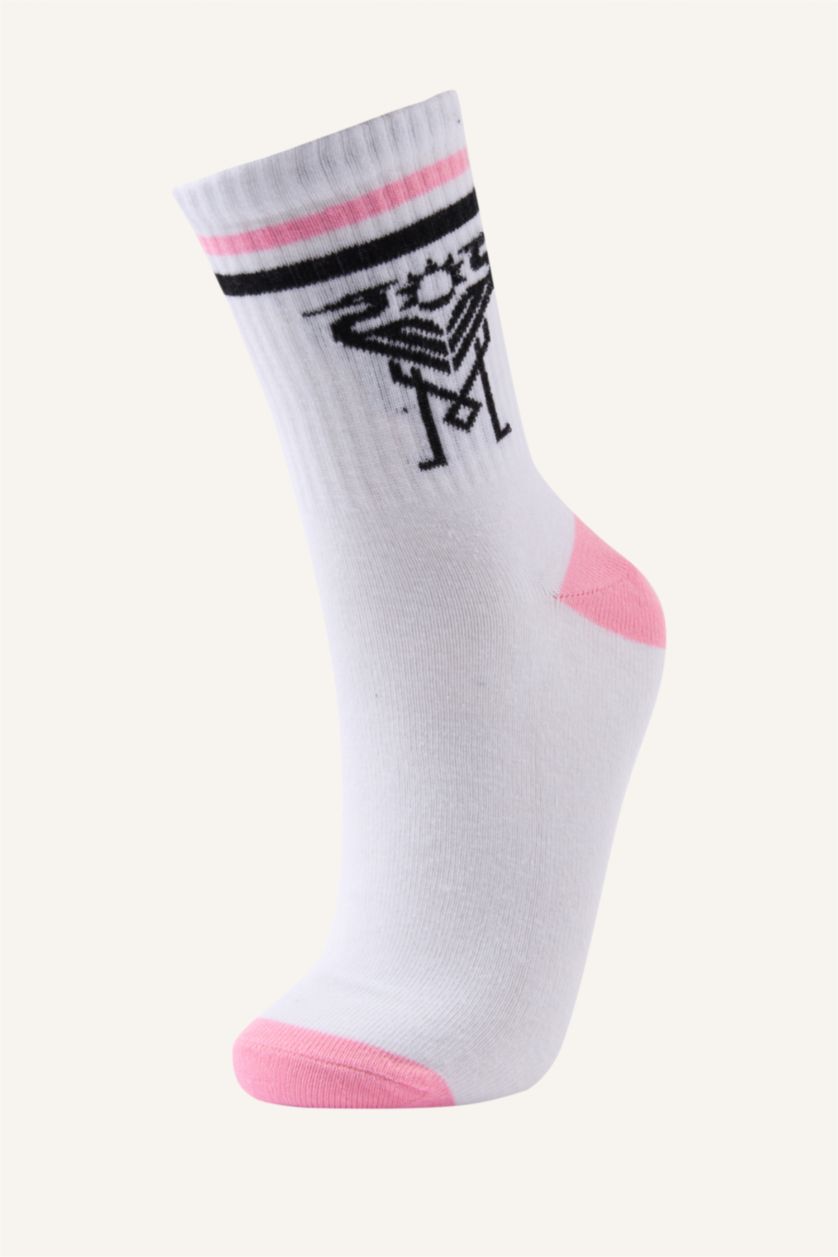 Kadın Karma 3'lü Pamuklu Uzun Çorap