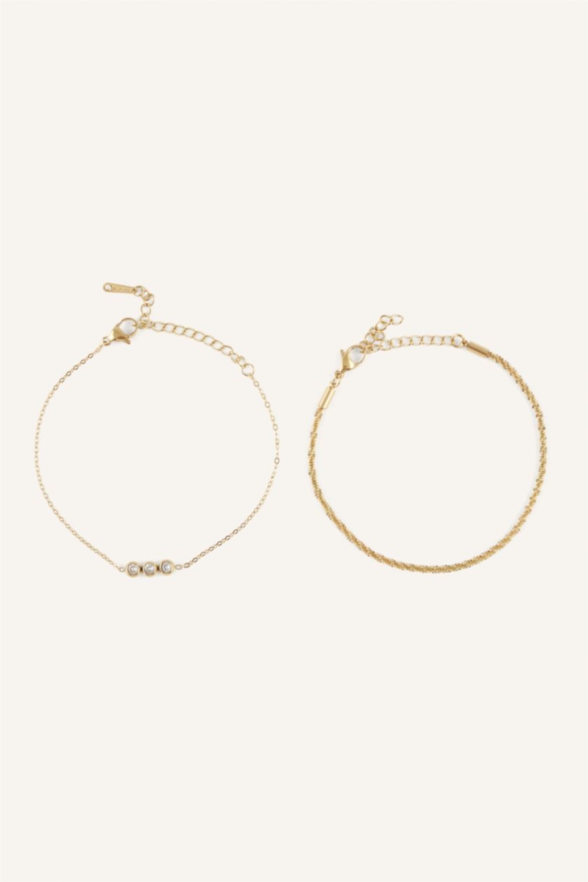 Women Altın 2 piece Bracelet