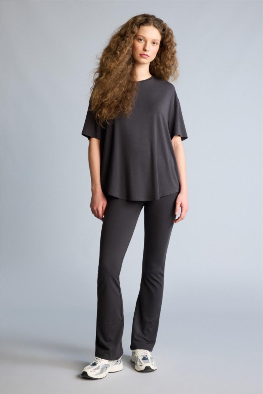 حريمي أنثرا تيشيرت نص كم قصة مريحة