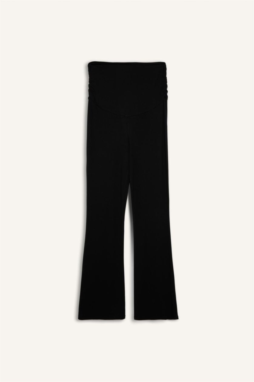 Woman Black بنطلون حمل قصة عادية شارلستون