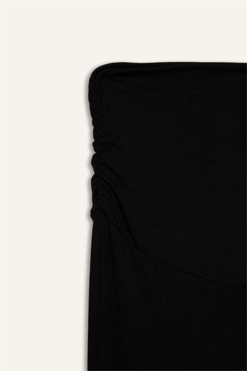 Woman Black بنطلون حمل قصة عادية شارلستون