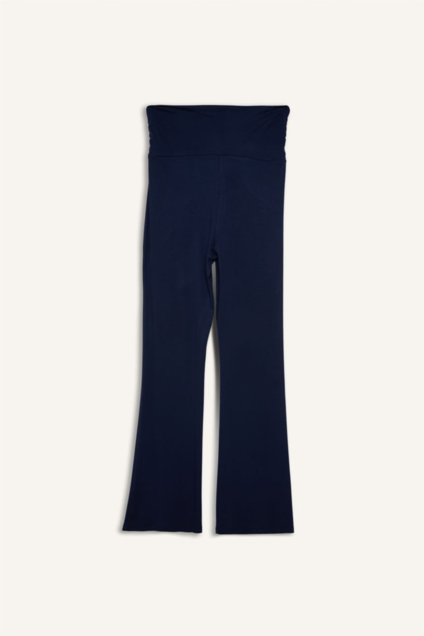 Kadın Lacivert Regular Fıt İspanyol Paça Hamile Altı