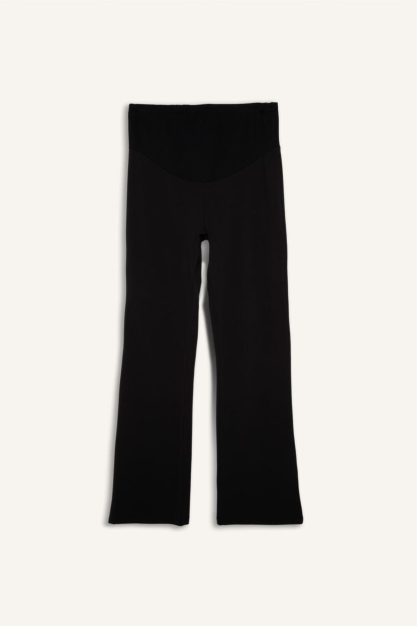 Woman Black بنطلون حمل قصة عادية شارلستون