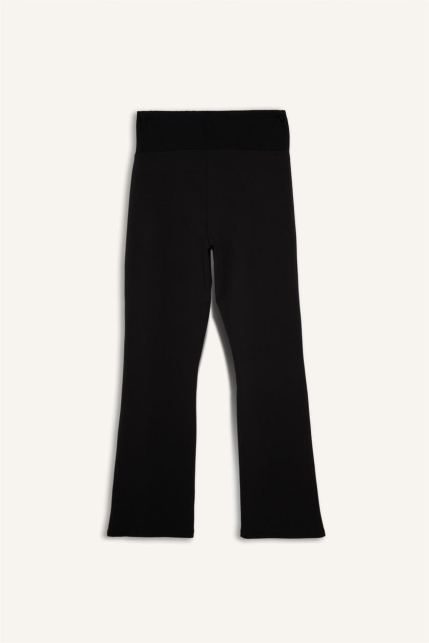 Woman Black بنطلون حمل قصة عادية شارلستون