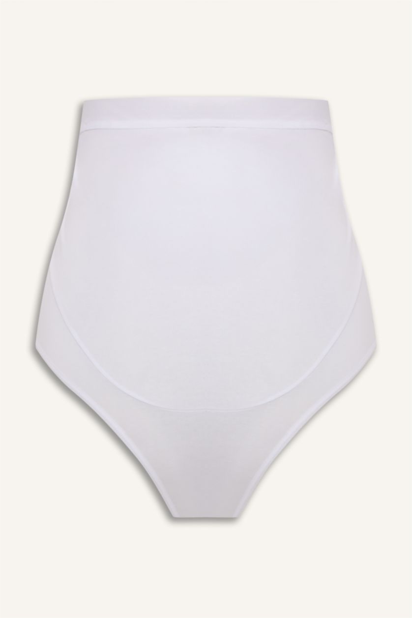 Woman White Cotton Slip Panty