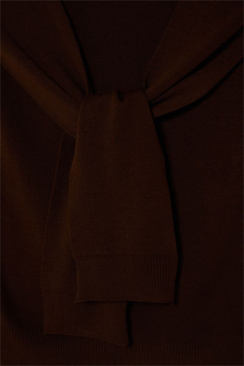 Kadın Koyu Kahve Kadın Atkı