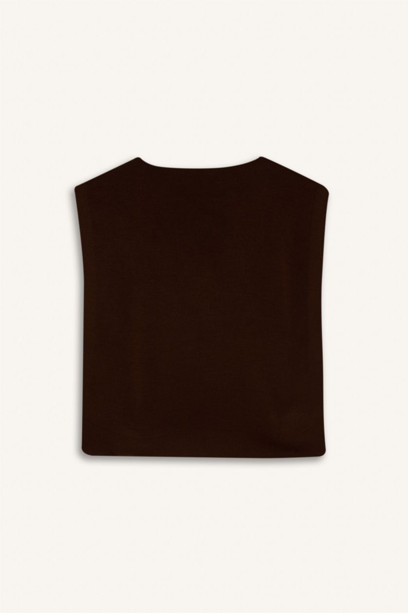 Kadın Koyu Kahve Kadın Atkı