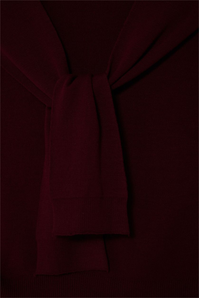 Kadın Bordo Kadın Atkı