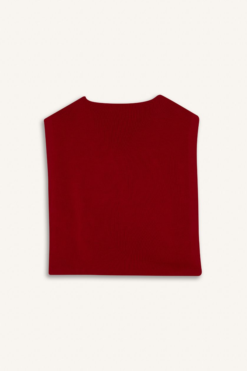 Woman Red Woman Scarf