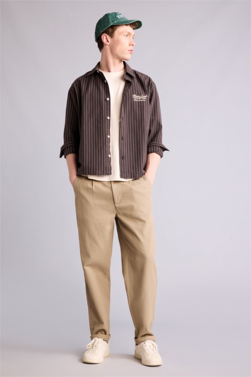 Erkek Kahve Overshırt Gömlek Ceket