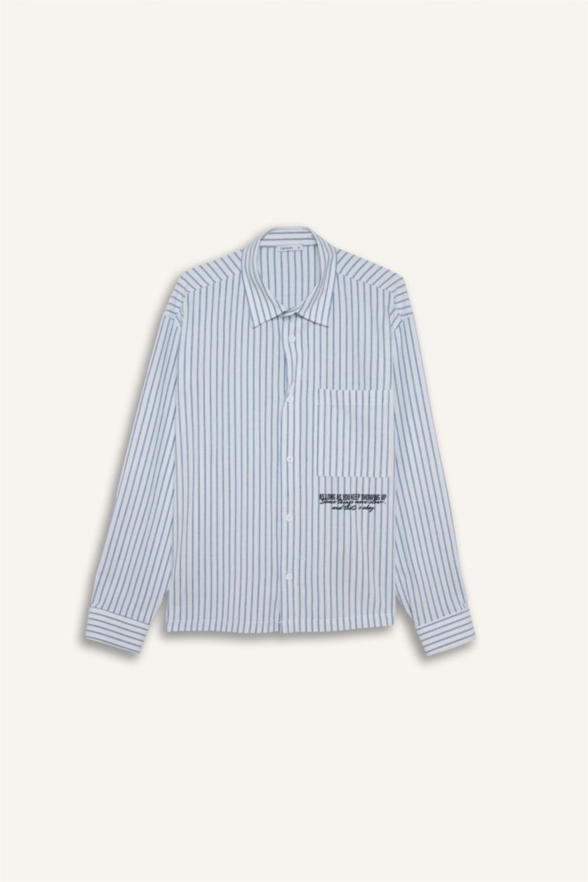رجالي بيج فاتح Man Long Sleeve Shirt