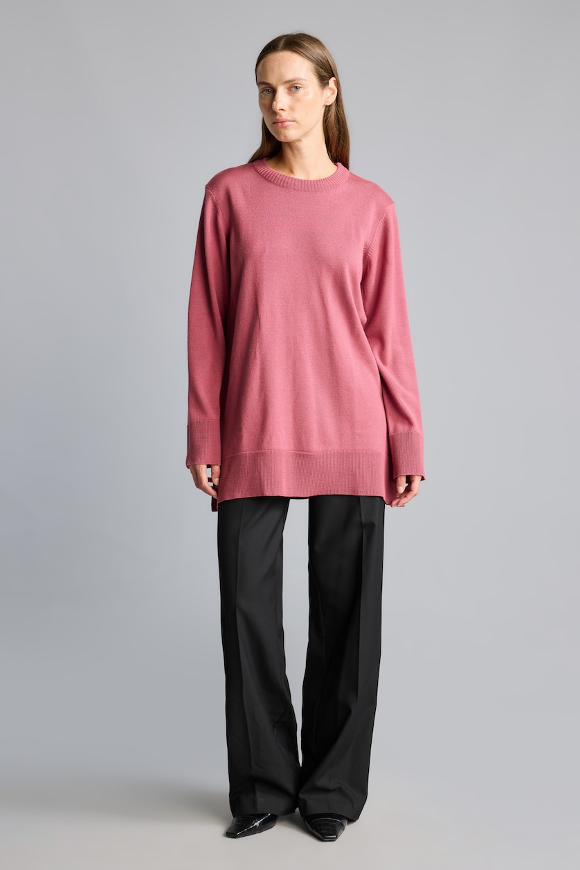 WOMAN Light Bordeaux Relax Fit Knitwear Tunic