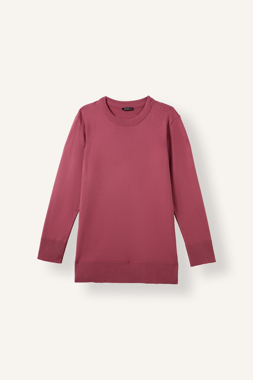 WOMAN Light Bordeaux Relax Fit Knitwear Tunic