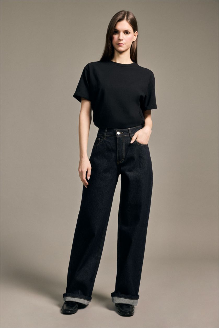 Woman NAVY Trousers
