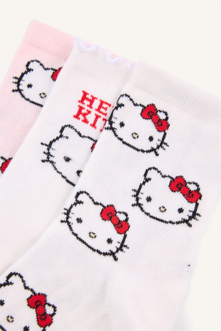 Young Girls - Teen Girls Karma Girl Hello Kitty Licensed 3 piece Long sock