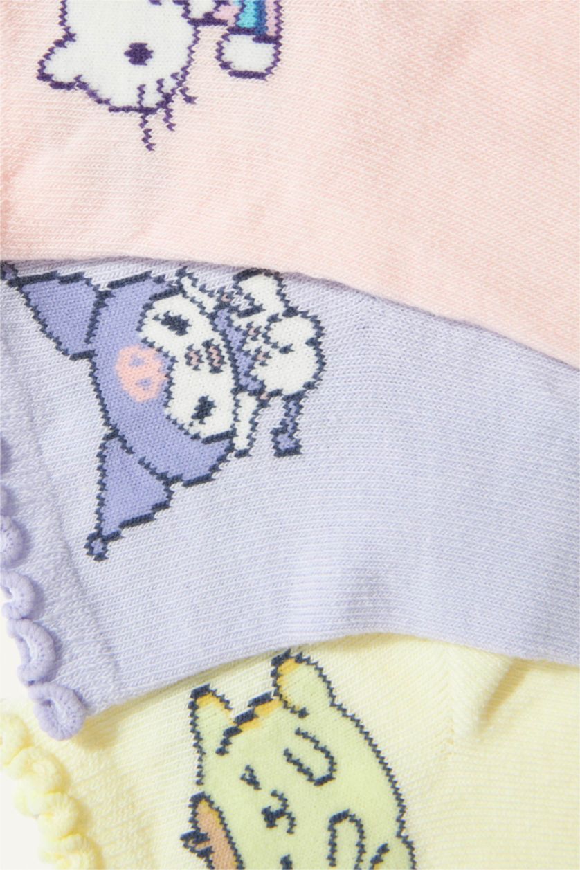 Young Girls - Teen Girls Karma Girl Hello Kitty Licensed 3 piece Short Socks