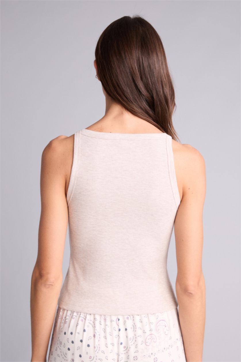 Kadın Bej Melanj Ribana Atlet