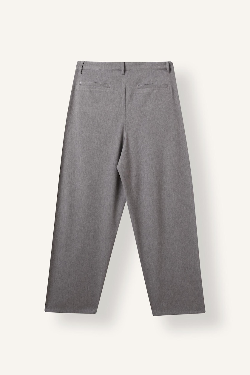 Erkek Gri Barrel Fit Pantolon