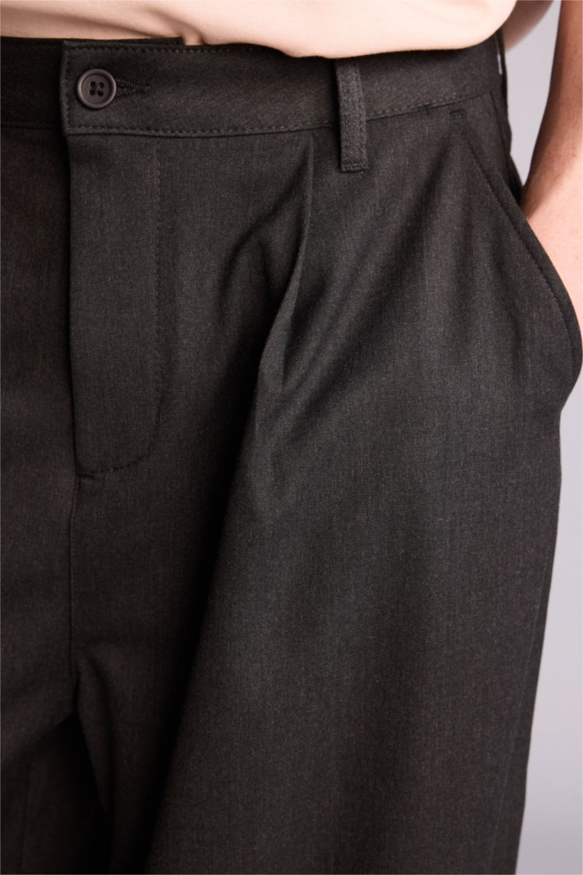 رجالي أنثرا بنطلون قماش كلاسيكي برجل واسع