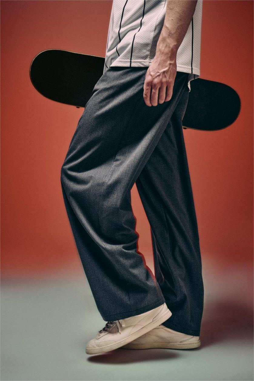 Men Grey Trousers