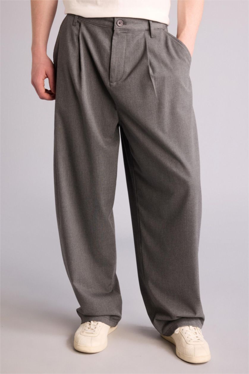 Men Grey Trousers