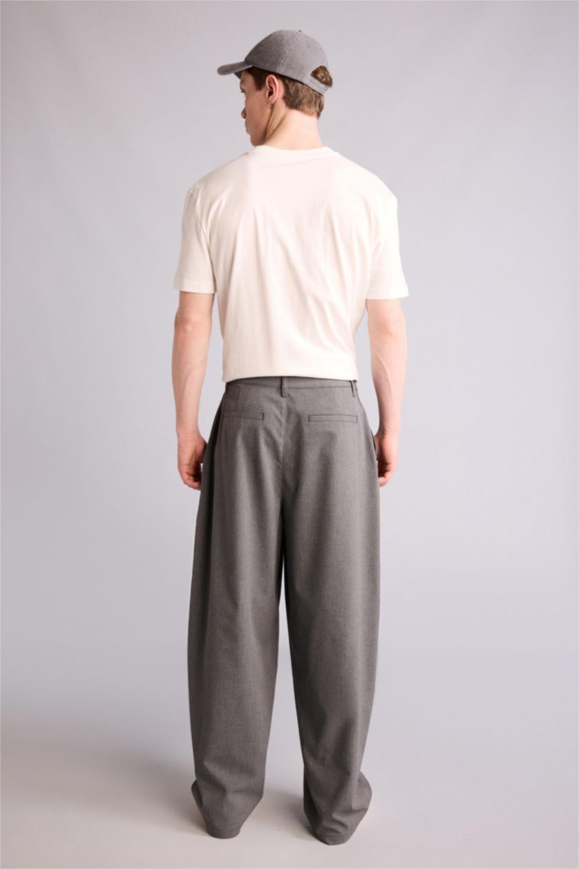 Men Grey Trousers