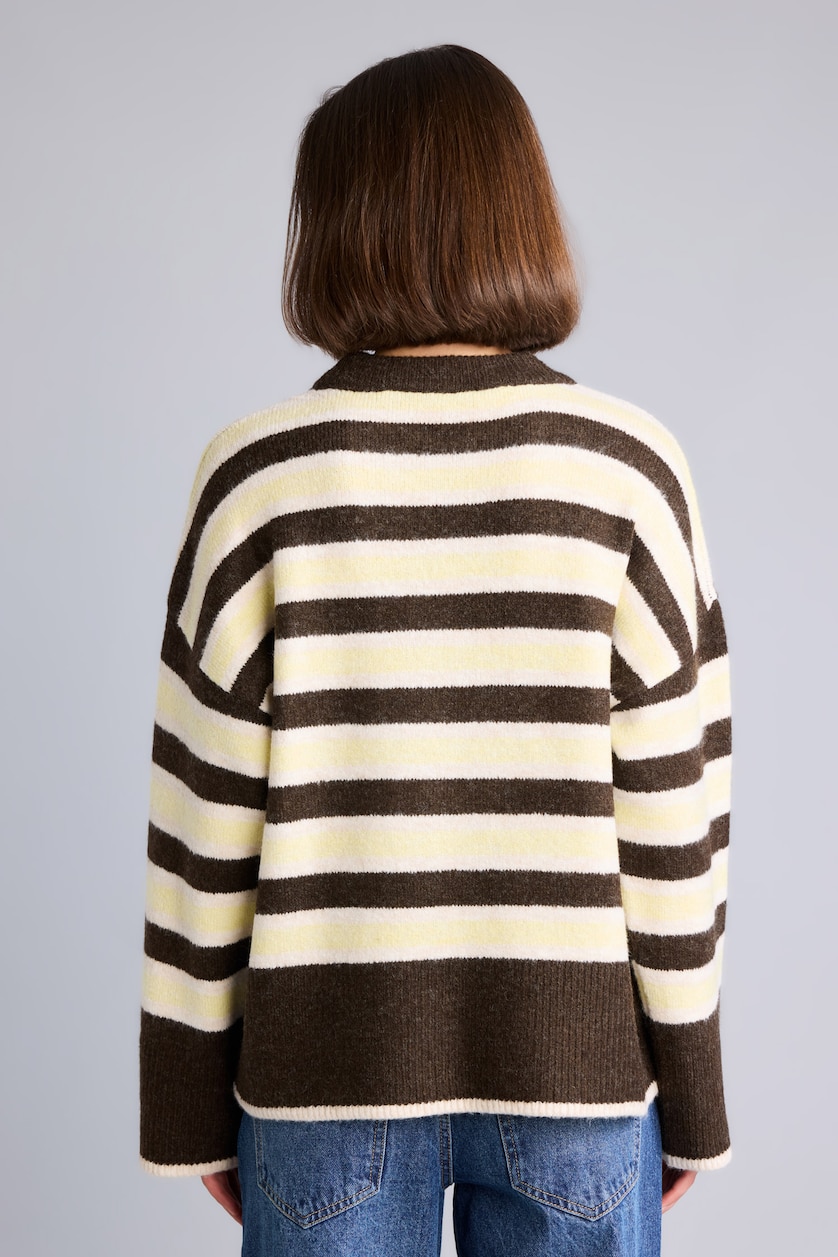 Women Light Yellow Oversize Fit Pullover