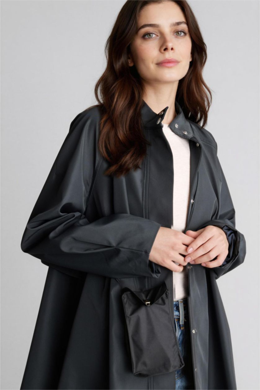 WOMAN Dark Khaki Loose Fit Trenchcoat