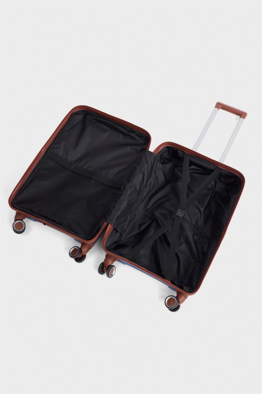 Kadın Lacivert Orta Unisex Sert Kapaklı Valiz