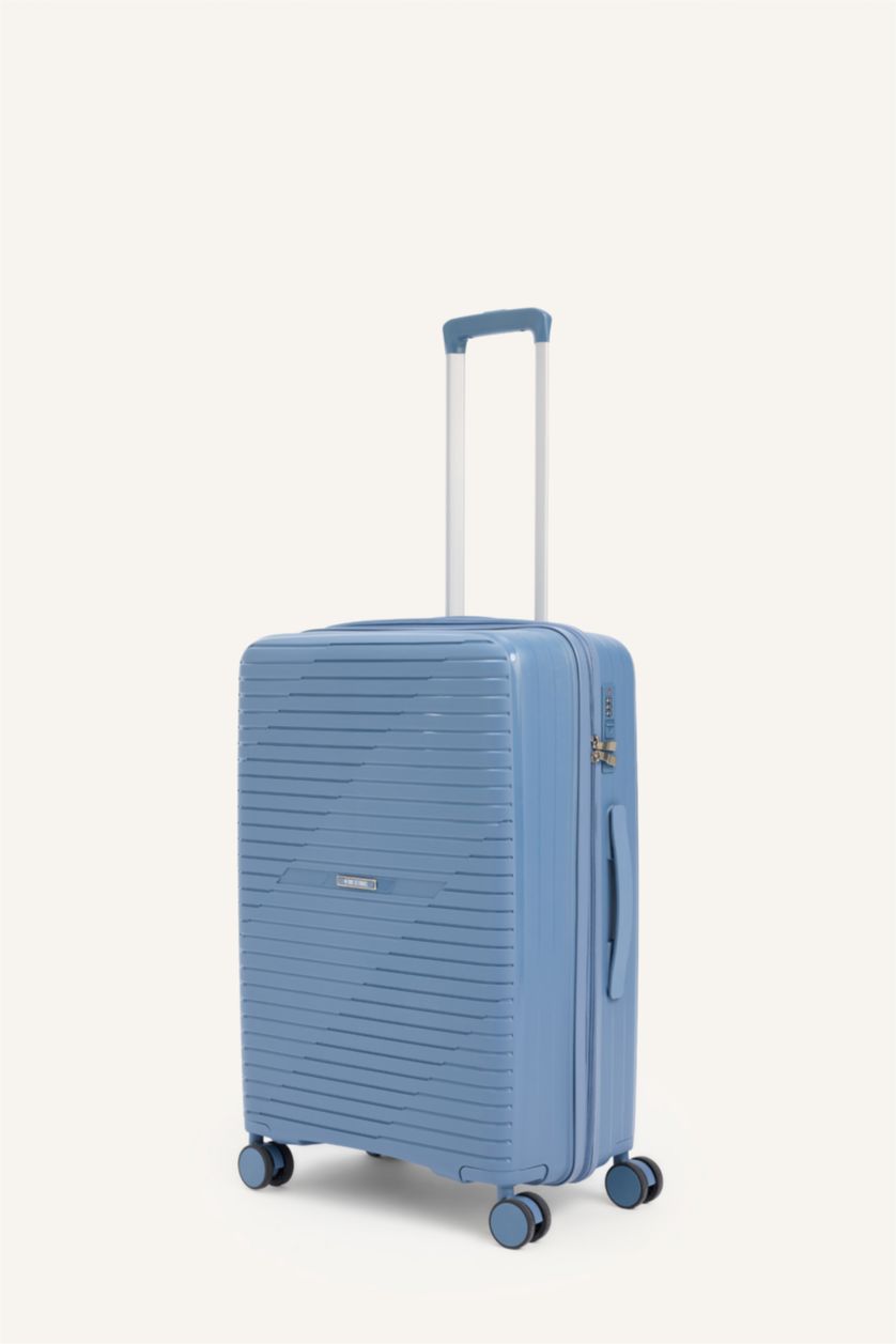 Kadın Petrol-Orta Unisex Sert Kapaklı Valiz