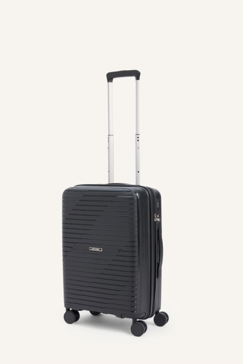 Kadın Siyah Küçük Unisex Sert Kapaklı Valiz