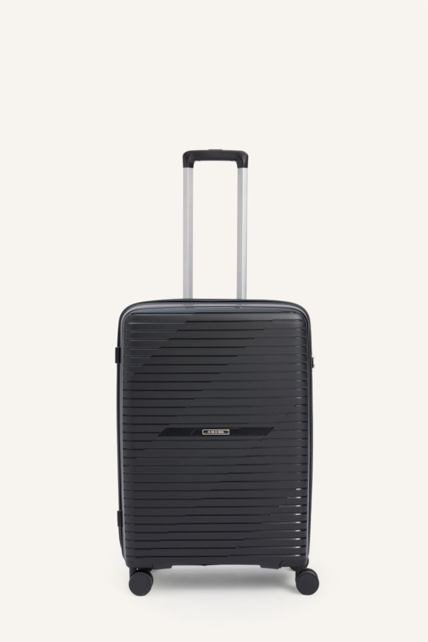 Kadın Siyah Orta Unisex Sert Kapaklı Valiz