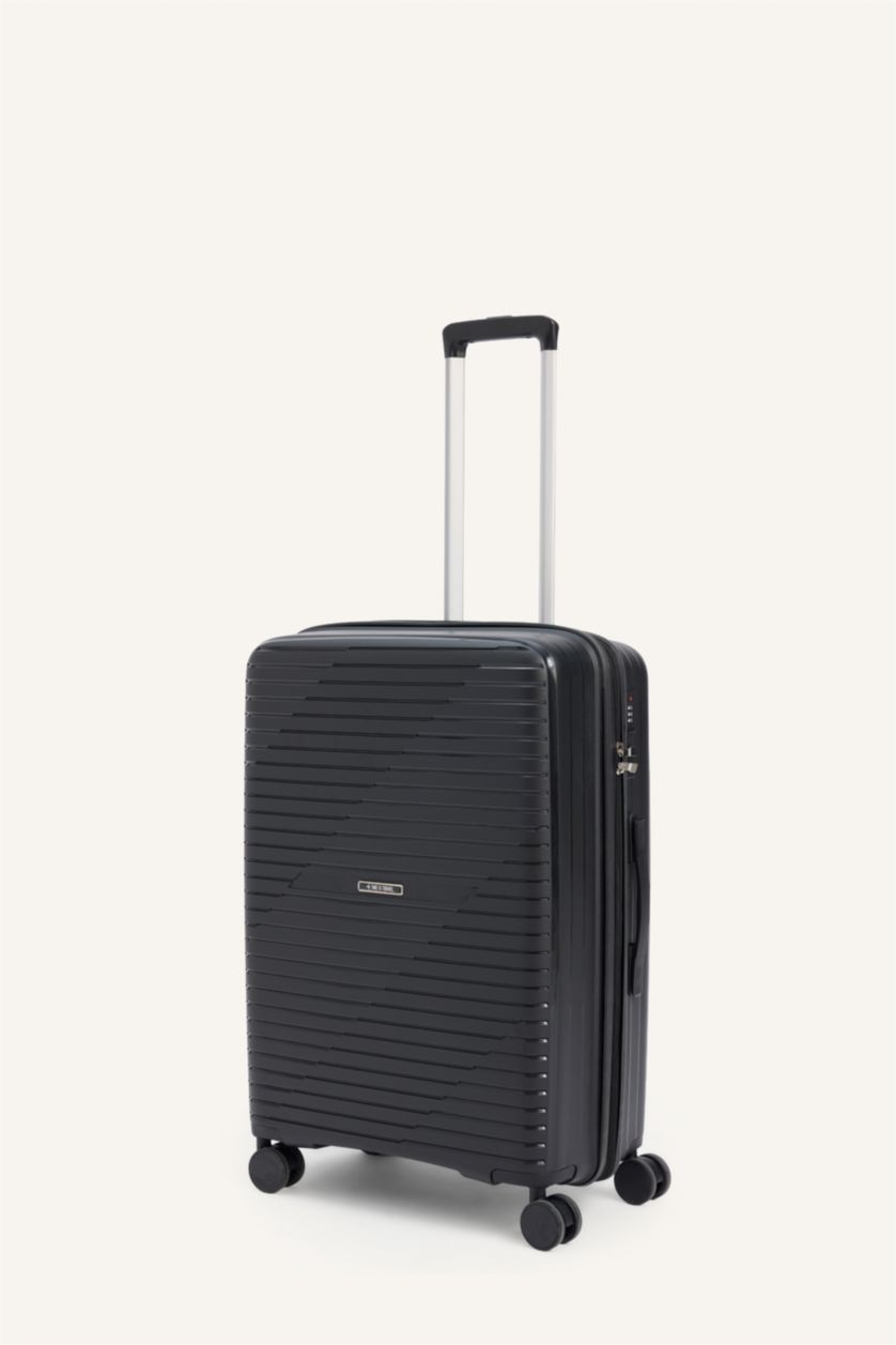 Kadın Siyah Orta Unisex Sert Kapaklı Valiz