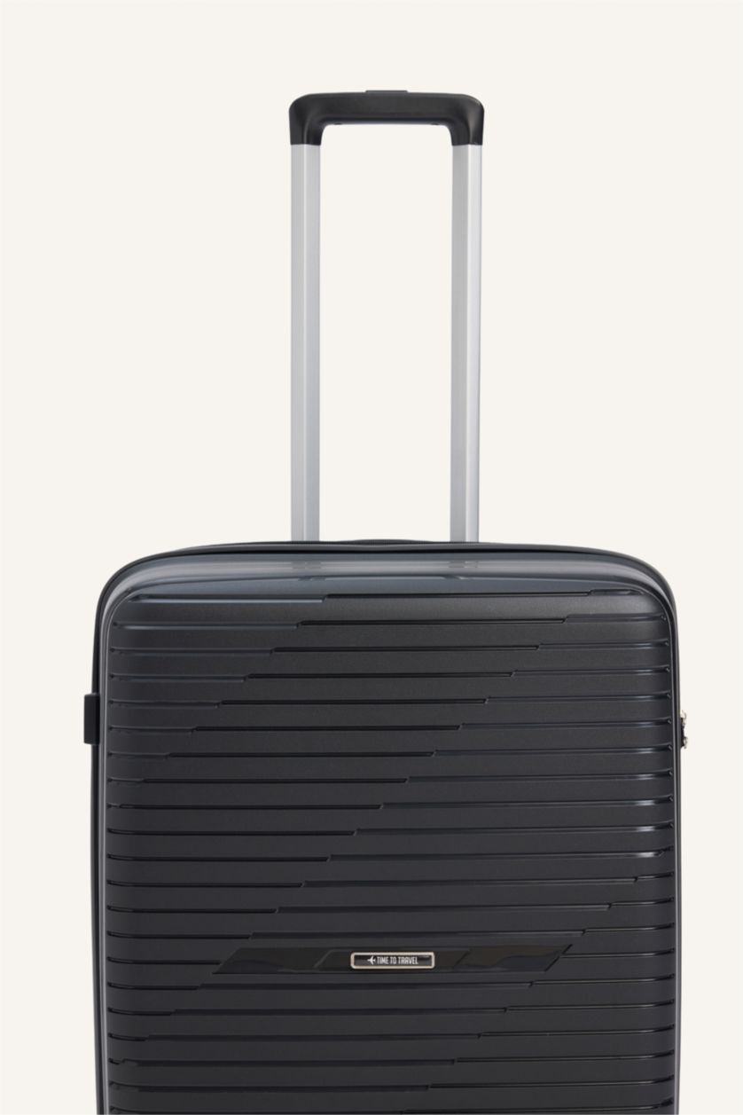 Kadın Siyah Orta Unisex Sert Kapaklı Valiz