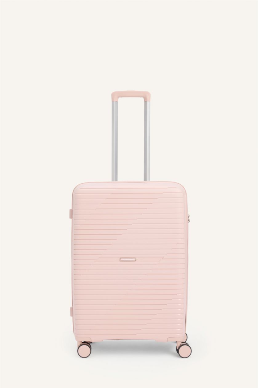 Kadın Pembe Orta Unisex Sert Kapaklı Valiz