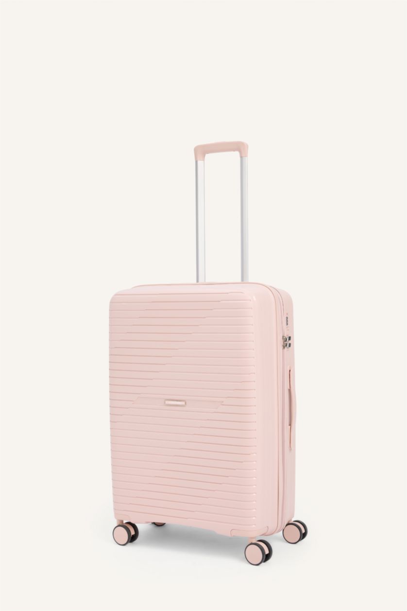 Kadın Pembe Orta Unisex Sert Kapaklı Valiz