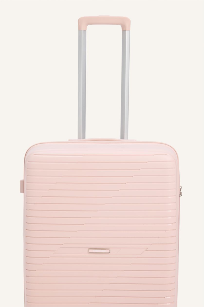 Kadın Pembe Orta Unisex Sert Kapaklı Valiz