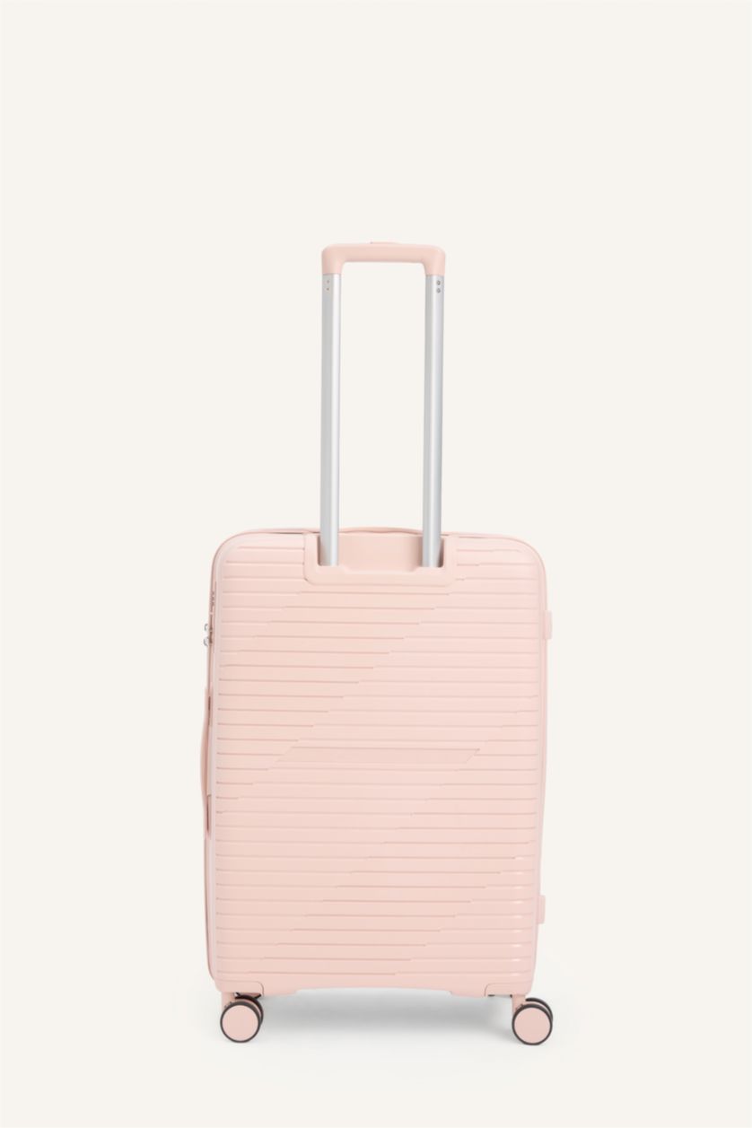 Kadın Pembe Orta Unisex Sert Kapaklı Valiz