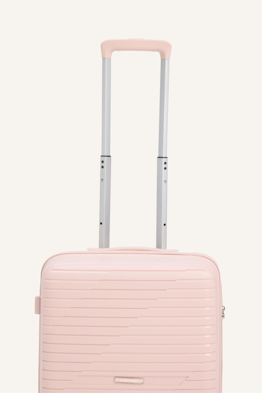 Kadın Pembe Kucuk Unisex Sert Kapaklı Valiz