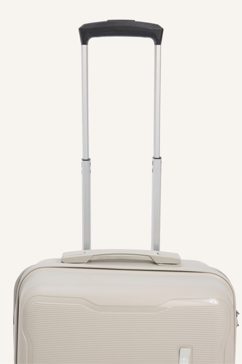 Kadın Bej Unisex Sert Kapaklı Büyük Boy	 Valiz