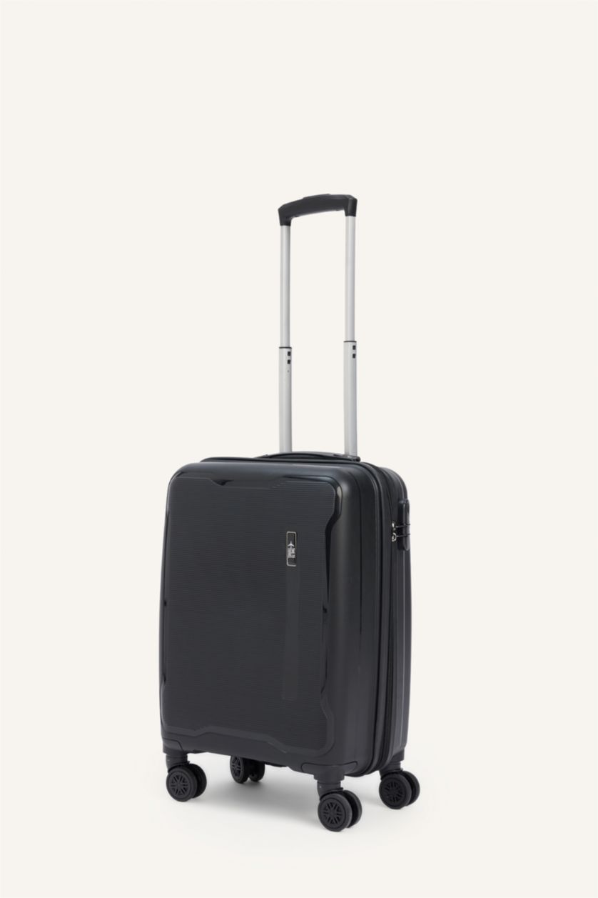 Kadın Siyah Küçük Unisex Sert Kapaklı Küçük Boy Valiz