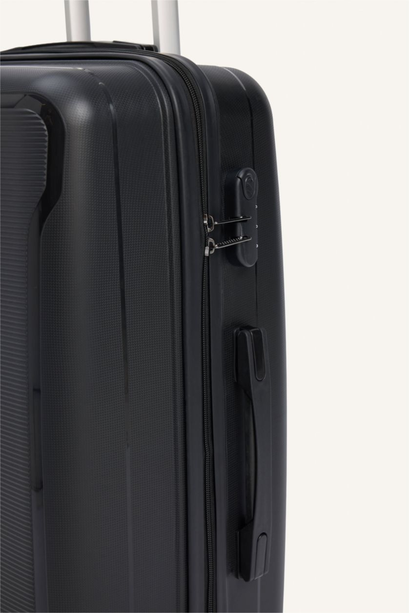 Kadın Siyah Orta Unisex Sert Kapaklı Orta Boy Valiz