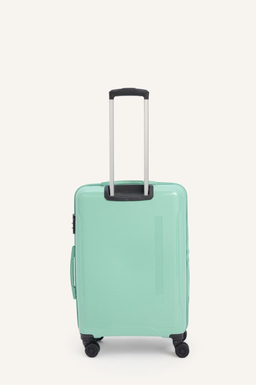 Kadın Mint Orta Unisex Sert Kapaklı Büyük Boy	 Valiz